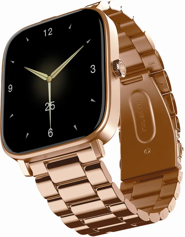 Noise Colorfit Icon 2 1.8'' Display with Bluetooth Calling, AI Voice Assistant Smartwatch  (Midnight Gold Strap, Regular)