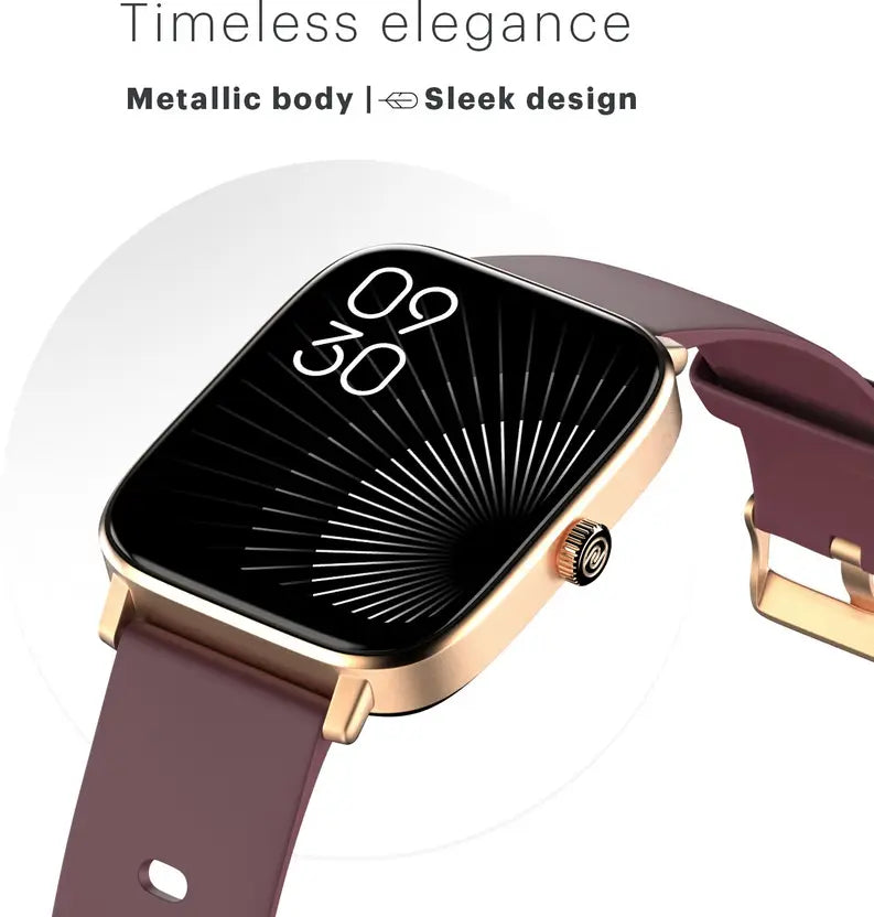 Noise Colorfit Icon 2 1.8'' Display with Bluetooth Calling, AI Voice Assistant Smartwatch  (Midnight Gold Strap, Regular)