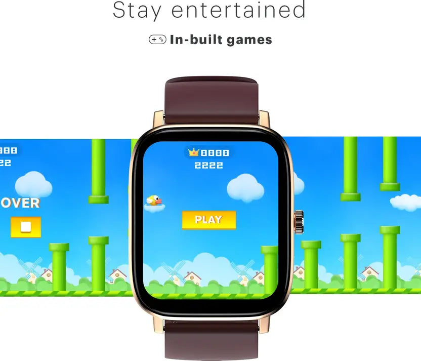 Noise Colorfit Icon 2 1.8'' Display with Bluetooth Calling, AI Voice Assistant Smartwatch  (Midnight Gold Strap, Regular)