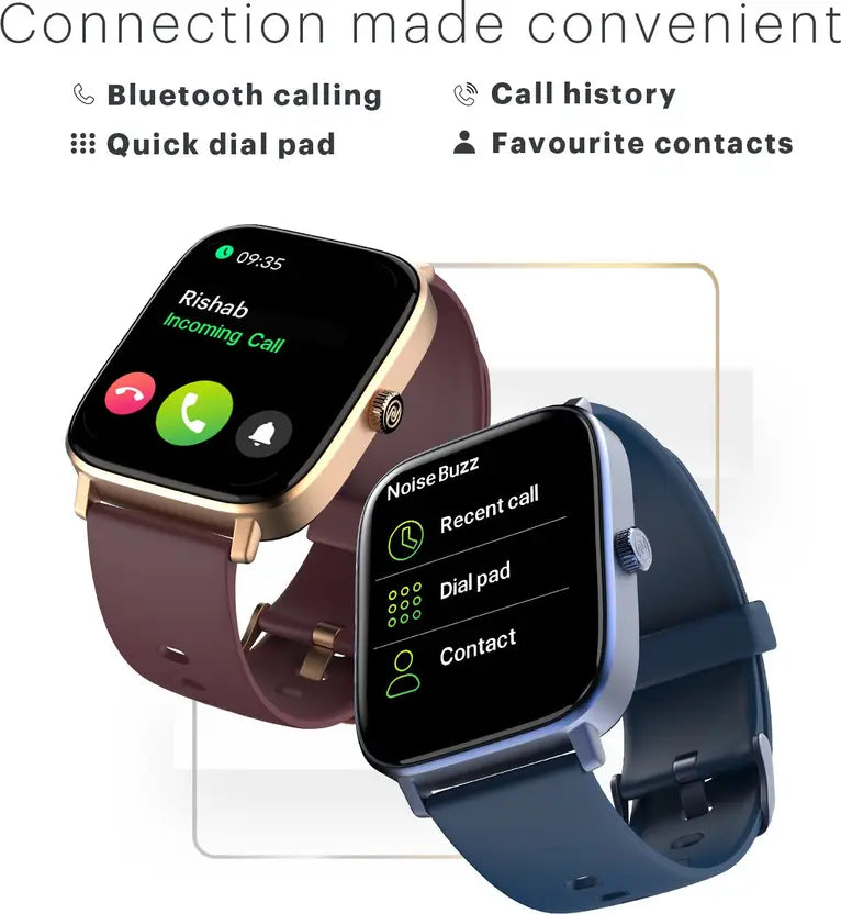 Noise Colorfit Icon 2 1.8'' Display with Bluetooth Calling, AI Voice Assistant Smartwatch  (Midnight Gold Strap, Regular)