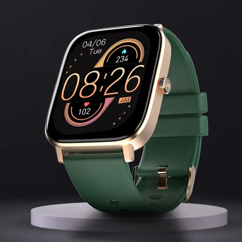 Noise Colorfit Icon 2 1.8'' Display with Bluetooth Calling, AI Voice Assistant Smartwatch  (Midnight Gold Strap, Regular)