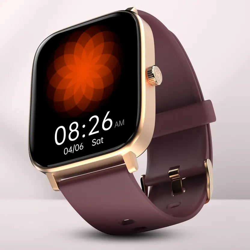 Noise Colorfit Icon 2 1.8'' Display with Bluetooth Calling, AI Voice Assistant Smartwatch  (Midnight Gold Strap, Regular)